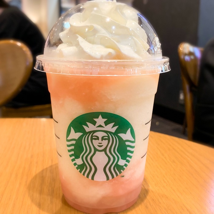 ピーチオンザビーチフラペチーノ レビュー