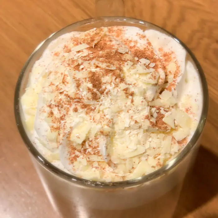 チャイ＆ホワイトチョコレートティーラテ