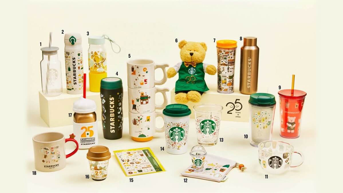 スタバ新作グッズ】日本上陸25周年記念グッズ第1弾！限定デザインの 
