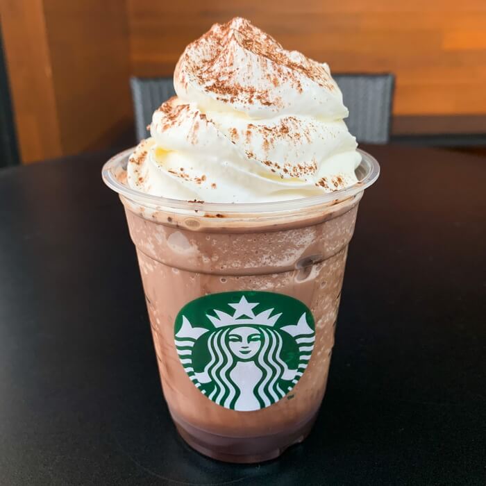 チョコレートティーケーキフラペチーノ