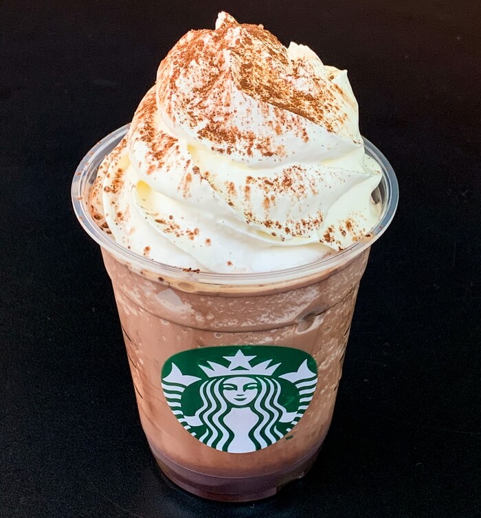 チョコレートティーケーキフラペチーノ