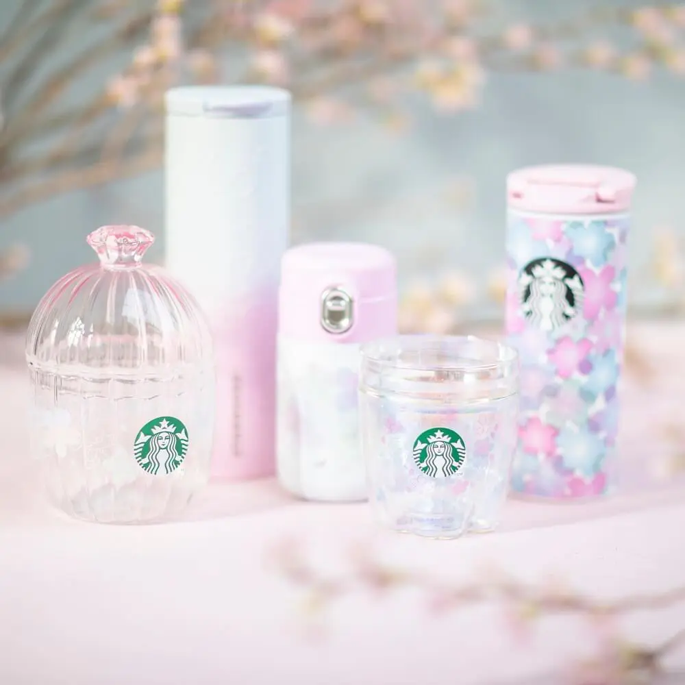 スターバックス 販売済み スタバ SAKURA2022グラスキャニスター 2個