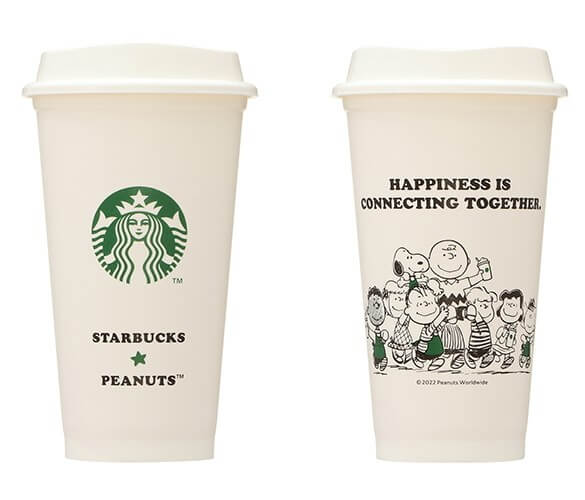 リユーザブルカップ PEANUTS オフホワイト 473ml