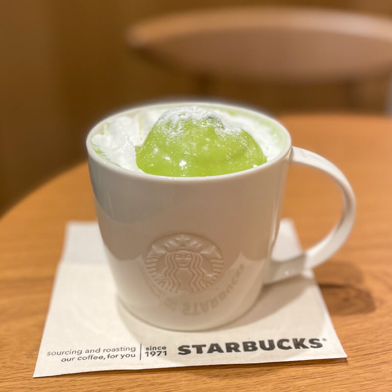 抹茶玄米茶ムースティーラテ