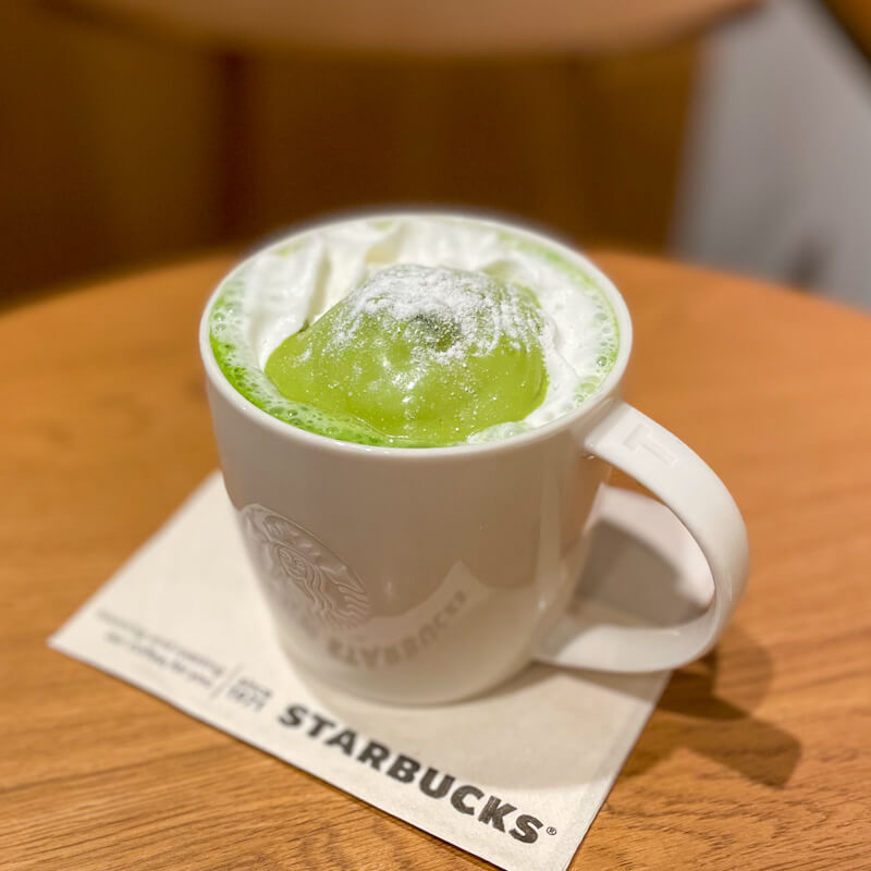 抹茶玄米茶ムースティーラテ